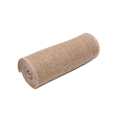 KBLDOPN 2M/Rolle Natürliche Vintage Jute Band Bogen Handwerk Nähen DIY Hochzeit Jute Sackleinen Stoff Geschenk Verpackung Für Hochzeit, Bauernhaus Party(15cm 1Meters) von KBLDOPN