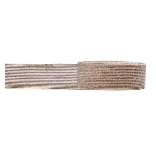 KBLDOPN 2M/Rolle Natürliche Vintage Jute Band Bogen Handwerk Nähen DIY Hochzeit Jute Sackleinen Stoff Geschenk Verpackung Für Hochzeit, Bauernhaus Party(3cm 5Meters) von KBLDOPN