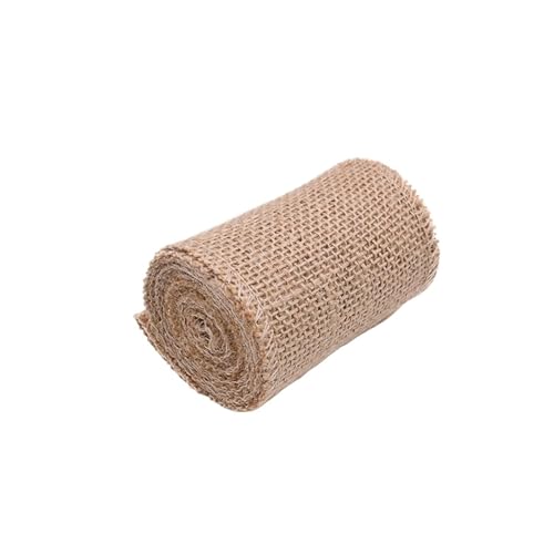 KBLDOPN 2M/Rolle Natürliche Vintage Jute Band Bogen Handwerk Nähen DIY Hochzeit Jute Sackleinen Stoff Geschenk Verpackung Für Hochzeit, Bauernhaus Party(8cm 2Meters) von KBLDOPN