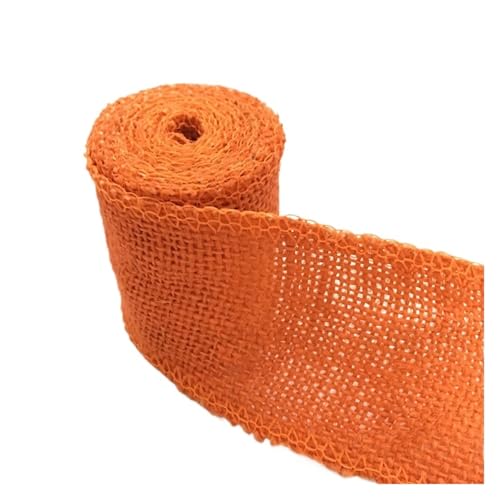 KBLDOPN 2M Breite 6cm Bunte Natürliche Jute Sackleinen Band Jute Stoff Rolle Hessischen Band Borte Band Rustikalen DIY Hochzeit Par Für Hochzeit, Bauernhaus Party(1) von KBLDOPN