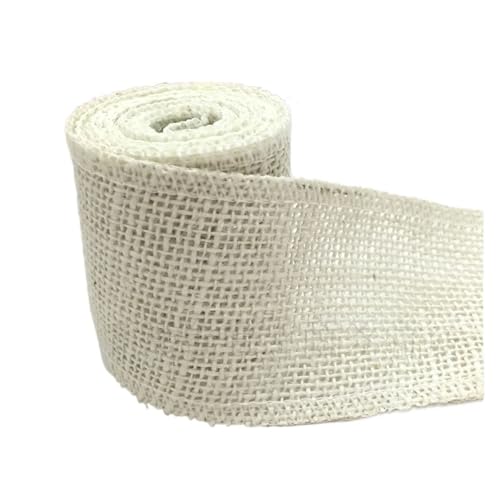KBLDOPN 2M Breite 6cm Bunte Natürliche Jute Sackleinen Band Jute Stoff Rolle Hessischen Band Borte Band Rustikalen DIY Hochzeit Par Für Hochzeit, Bauernhaus Party(12) von KBLDOPN