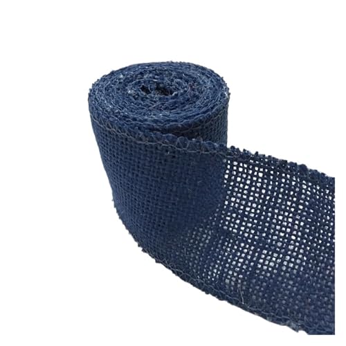 KBLDOPN 2M Breite 6cm Bunte Natürliche Jute Sackleinen Band Jute Stoff Rolle Hessischen Band Borte Band Rustikalen DIY Hochzeit Par Für Hochzeit, Bauernhaus Party(13) von KBLDOPN