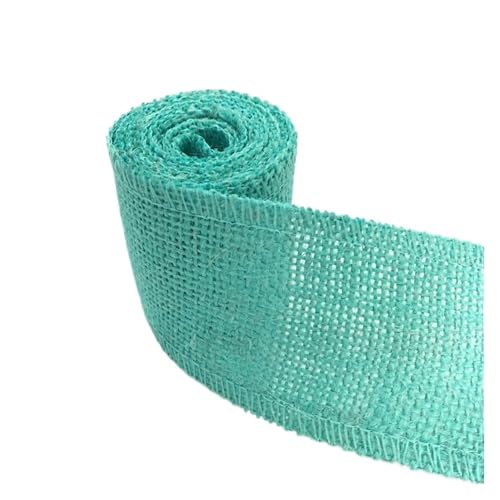 KBLDOPN 2M Breite 6cm Bunte Natürliche Jute Sackleinen Band Jute Stoff Rolle Hessischen Band Borte Band Rustikalen DIY Hochzeit Par Für Hochzeit, Bauernhaus Party(2) von KBLDOPN