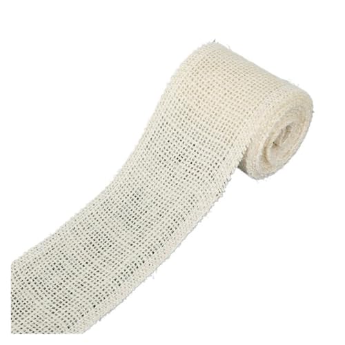 KBLDOPN 2M natürliche Jute Sackleinen Spitze 6cm Juteband hessischen Band Borte Band rustikale Hochzeit Dekor Event & Party liefert Für Hochzeit, Bauernhaus Party(Beige) von KBLDOPN