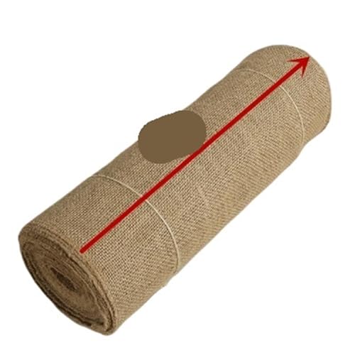 KBLDOPN 5cm/10cm/15cm/35,5 cm Breite Jute Tischläufer Sackleinen Stoff for Sackleinen Stuhl Schärpen Sackleinen Band Hessischen Für Hochzeit, Bauernhaus Party(35cm,5 Meter) von KBLDOPN
