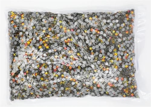 KBLDOPN Hotfix Strasssteine Big Bulk Bag 45 Farben Hotfix Strasssteine ​​Kristall Hot Fix Strass Kleidungsstück Für Kleidung Schuhe DIY Handwerk Geschenk(Siam Volcano) von KBLDOPN