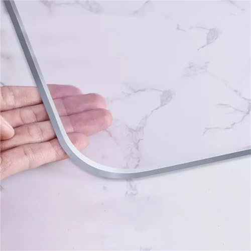 KBLDOPN Tischdecke Transparent Sturdy PVC Tablecloth, Heat-Resistant Waterproof Transparent Table Protector Scratch-Proof Clear Plastic Cover for Dining 1mm Für Tisch(80cmx100cm) von KBLDOPN