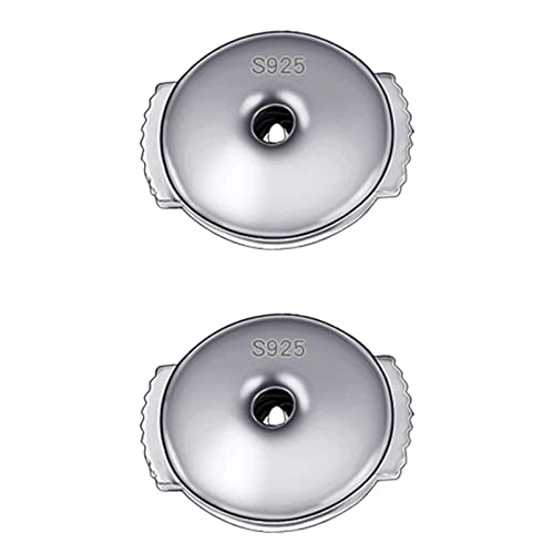 1 Paar Ohrring-Verschlüsse, Schmuck-Ersatz, Stopper, 6 mm, weiß-goldfarben 1 Paar Ohrring-Verschlüsse, Schmuck-Ersatz, Stopper, 6 mm, weiß-goldfarben von KBOLAE