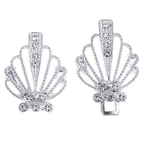 1 Set Kristall Hochzeit Verschluss Haken und Ösenverschluss für Nähzubehör Weiß von KBOLAE
