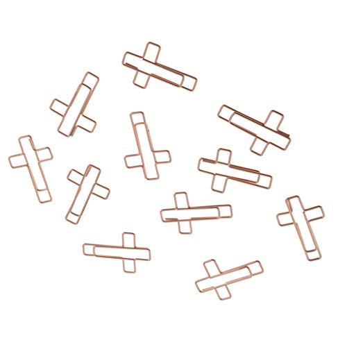 10 Stück Kreuzförmige Büroklammern aus Metall, Büroklammern, Ticketklemmen, Lesezeichen 10 Stück Kreuzförmige Büroklammern aus Metall, Büroklammern, Ticketklemmen, Lesezeichen von KBOLAE