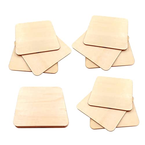 10 Stück blanko quadratische Holzstücke DIY Handwerk Scrapbooking Hochzeit Party 7 x 7 cm 10 Stück blanko quadratische Holzstücke DIY Handwerk Scrapbooking Hochzeit Party 7 x 7 cm von KBOLAE