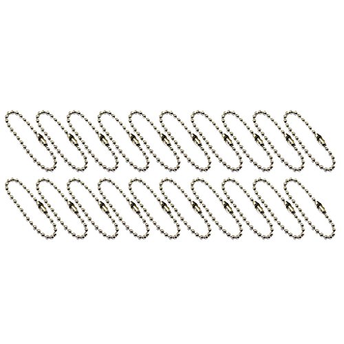 10 cm Kugelkette Scrapbooking Schlüsselanhänger DIY Schmuckherstellung 20 Stück, Weiß K 10 cm Kugelkette Scrapbooking Schlüsselanhänger DIY Schmuckherstellung 20 Stück, Weiß K von KBOLAE