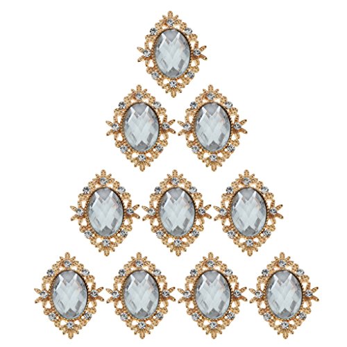 10 x Strass-Perlen mit flacher Rückseite, für Sammelalben, Verzierung, transparent 10 x Strass-Perlen mit flacher Rückseite, für Sammelalben, Verzierung, transparent von KBOLAE