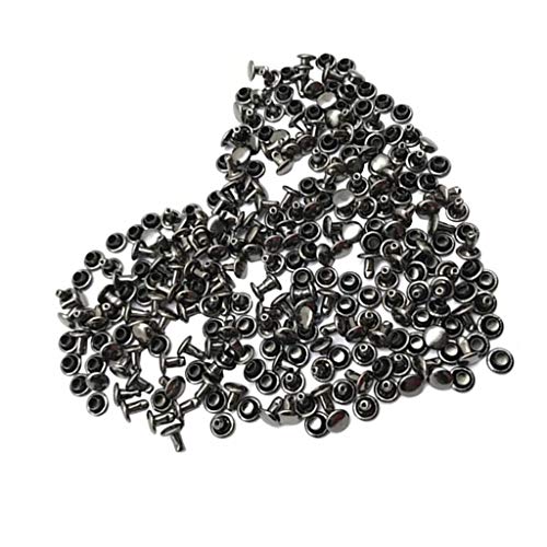 100 Sets Doppelkappen-Nieten, Druckknöpfe, Lederhandwerk, Schwarz 100 Sets Doppelkappen-Nieten, Druckknöpfe, Lederhandwerk, Schwarz von KBOLAE