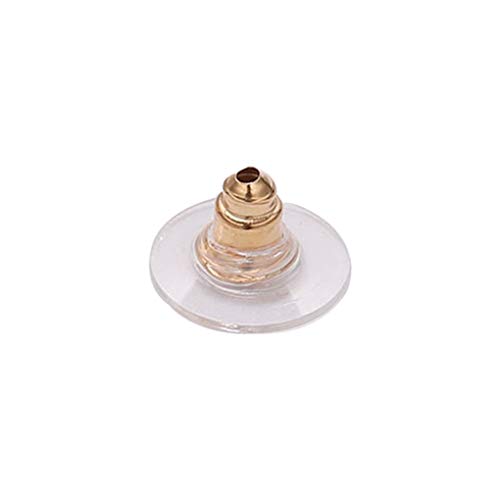 100 Stück Ohrmuttern Metall Ohr Back Stopper Gummi Ohrringe Ohrstecker Zubehör DIY KC Golden 100 Stück Ohrmuttern Metall Ohr Back Stopper Gummi Ohrringe Ohrstecker Zubehör DIY KC Golden von KBOLAE