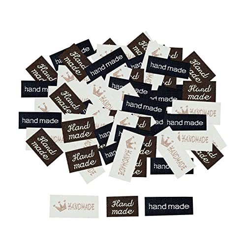 120 Stück handgefertigte Etiketten für Stoff, DIY, Kleidung, Nähen, handgefertigter Kronendruck 120 Stück handgefertigte Etiketten für Stoff, DIY, Kleidung, Nähen, handgefertigter Kronendruck von KBOLAE