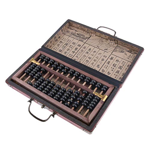 13 Reihen Vintage chinesische Holzperlen Arithmetik Abakus mit Box Taschenrechner 13 Reihen Vintage chinesische Holzperlen Arithmetik Abakus mit Box Taschenrechner von KBOLAE