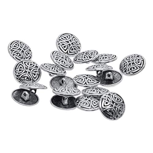 20 Stück tibetisch-silberne Metalllegierung, 1 Loch, Nähknöpfe, Befestigung, 17 mm Labyrinth 20 Stück tibetisch-silberne Metalllegierung, 1 Loch, Nähknöpfe, Befestigung, 17 mm Labyrinth von KBOLAE
