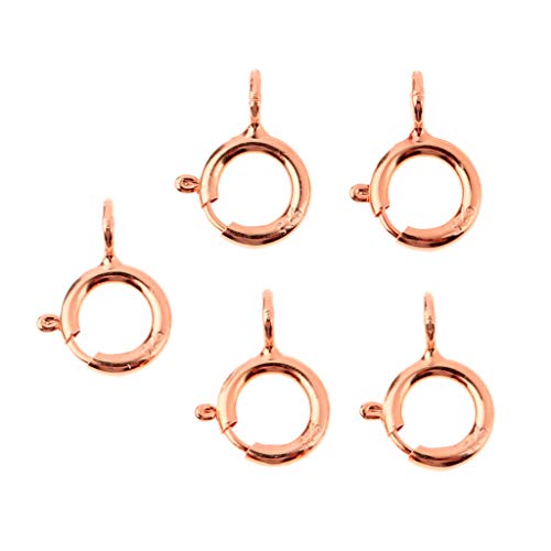 5 x Federring-Verschlüsse, Schmuckherstellung, Verbindungsstücke, 5 mm, Roségold 5 x Federring-Verschlüsse, Schmuckherstellung, Verbindungsstücke, 5 mm, Roségold von KBOLAE