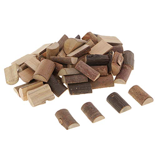 50 Stück rustikale halbgeschnittene Holzscheiben für Hochzeitsdekoration 50 Stück rustikale halbgeschnittene Holzscheiben für Hochzeitsdekoration von KBOLAE