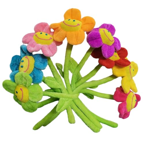 8 Stück flexible Plüschblumen, biegbare Stiele, Vorhangschnalle, künstliche Plüsch-Sonnenblumen-Vorhangschnallen, breite Anwendung wie abgebildet 8 Stück flexible Plüschblumen, biegbare Stiele, Vorhangschnalle, künstliche Plüsch-Sonnenblumen-Vorhangschnallen, breite Anwendung wie abgebildet von KBOLAE