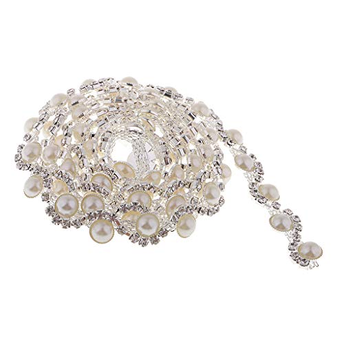 91 cm Perlen- und Strass-Kette, Nähborten für Hochzeit, Kuchen, Kleid, Dekoration 91 cm Perlen- und Strass-Kette, Nähborten für Hochzeit, Kuchen, Kleid, Dekoration von KBOLAE