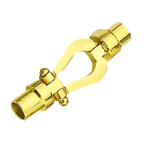 Armband-Verbindungsschnalle für Ersatz, DIY-Verarbeitung, einfach zu installieren, goldfarben, Innenloch 0,52 cm von KBOLAE