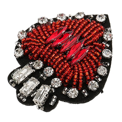 Aufbügler / Aufnäher, Perlen, Strass, Liebe, Herz, Aufnäher, Applikation, Handarbeit Aufbügler / Aufnäher, Perlen, Strass, Liebe, Herz, Aufnäher, Applikation, Handarbeit von KBOLAE