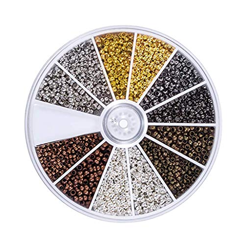 Endkappen für Messingrohre, Endkappen, Durchmesser 2 mm, für Schmuckherstellung, 3000 Stück Endkappen für Messingrohre, Endkappen, Durchmesser 2 mm, für Schmuckherstellung, 3000 Stück von KBOLAE