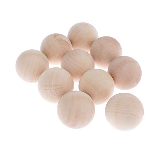 Hartholzkugeln, massives natürliches Buchenholz, Perlen, Basteln, 40 mm, 10 Stück Hartholzkugeln, massives natürliches Buchenholz, Perlen, Basteln, 40 mm, 10 Stück von KBOLAE