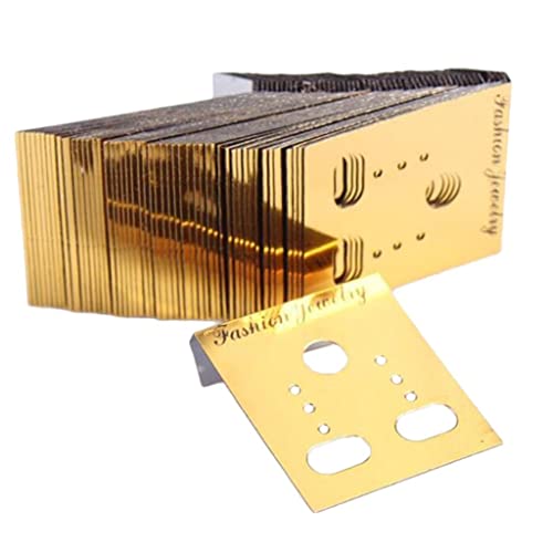 KBOLAE 1000 Stück Ohrring-Präsentationskarten, Großhandel, Schmuckverpackung, goldfarben, 3 x 3,7 cm KBOLAE 1000 Stück Ohrring-Präsentationskarten, Großhandel, Schmuckverpackung, goldfarben, 3 x 3,7 cm von KBOLAE