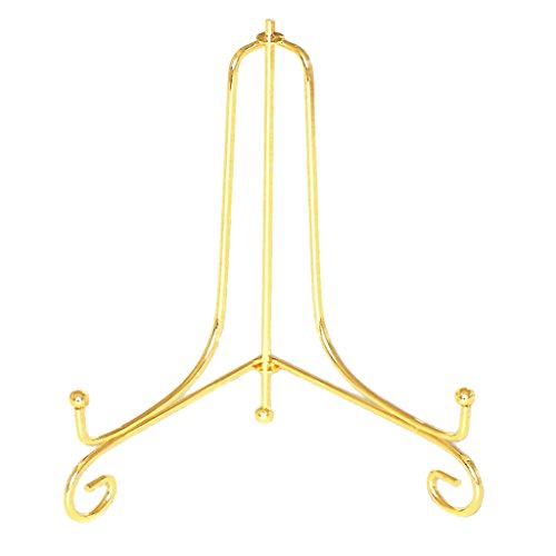 KBOLAE Eisen-Display-Staffelei aus Porzellan, für Schüssel, Teller, Tischplatte, Ständer, goldfarben, 30,5 cm KBOLAE Eisen-Display-Staffelei aus Porzellan, für Schüssel, Teller, Tischplatte, Ständer, goldfarben, 30,5 cm von KBOLAE