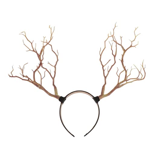 KBOLAE Haarreif mit Gothic-Geweih, Hirschhörner, Cosplay, Kopfschmuck, Weihnachten, natürlich KBOLAE Haarreif mit Gothic-Geweih, Hirschhörner, Cosplay, Kopfschmuck, Weihnachten, natürlich von KBOLAE