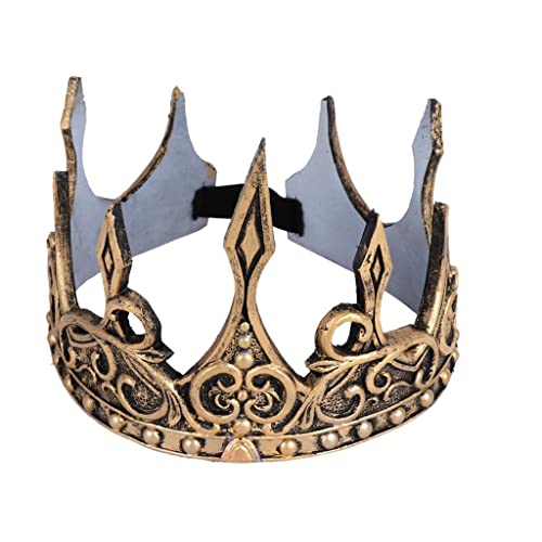 KBOLAE Königskrone für Männer, Geburtstag für Männer, Mittelalter für Abschlussball, Party, Antikgold, 60 x 15 cm KBOLAE Königskrone für Männer, Geburtstag für Männer, Mittelalter für Abschlussball, Party, Antikgold, 60 x 15 cm von KBOLAE