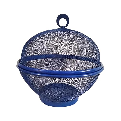 KBOLAE Obstkorb aus Netzstoff mit Deckel, Metalldrahtkorb für Restaurants, Küchentheke, Blau, 27 x 23 cm KBOLAE Obstkorb aus Netzstoff mit Deckel, Metalldrahtkorb für Restaurants, Küchentheke, Blau, 27 x 23 cm von KBOLAE