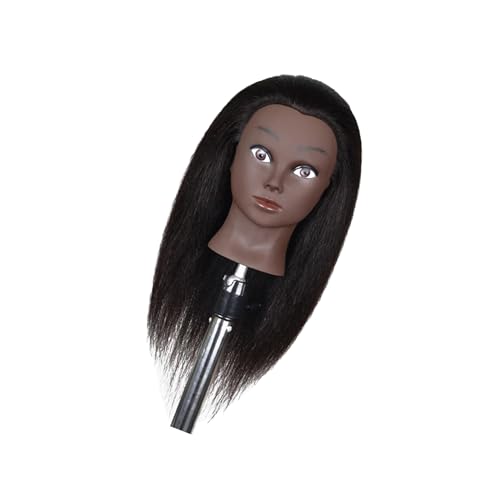 KBOLAE Praktischer Haarstyling-Puppenkopf mit stabiler Klemme für Training Mannequin Friseur 40,6 cm schwarze Haut KBOLAE Praktischer Haarstyling-Puppenkopf mit stabiler Klemme für Training Mannequin Friseur 40,6 cm schwarze Haut von KBOLAE
