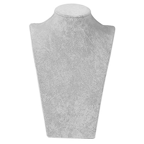 KBOLAE Schmuckständer für Halskette und Anhänger, Samt, 235 x 390 mm, Grau KBOLAE Schmuckständer für Halskette und Anhänger, Samt, 235 x 390 mm, Grau von KBOLAE