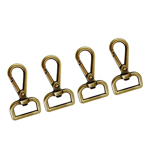 Karabinerverschlüsse, drehbar, quadratisch, 20 mm, Bronze, 4 Stück Karabinerverschlüsse, drehbar, quadratisch, 20 mm, Bronze, 4 Stück von KBOLAE