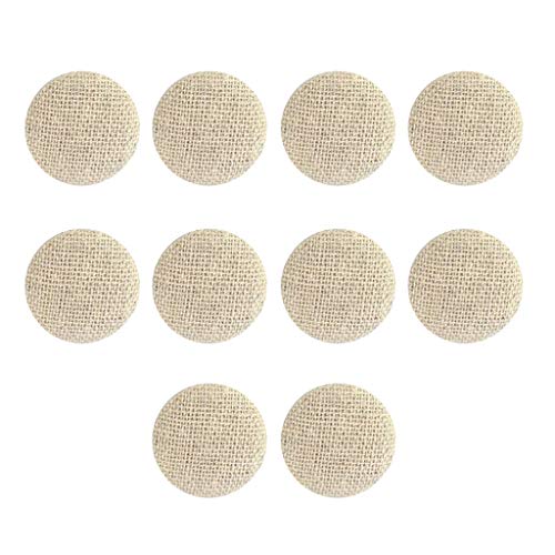 Knöpfe mit Stoffbezug, Nähen, Scrapbooking, Beige, 10 Stück Knöpfe mit Stoffbezug, Nähen, Scrapbooking, Beige, 10 Stück von KBOLAE