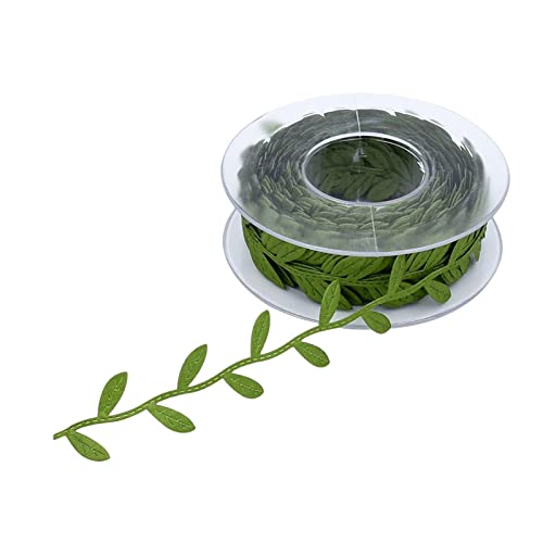 Künstliches grünes Blattband, ca. 15 m, Geschenkverpackung, Dekoration, Nähen Künstliches grünes Blattband, ca. 15 m, Geschenkverpackung, Dekoration, Nähen von KBOLAE