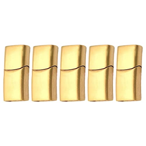Magnetische Schmuck-Verschlüsse, Armbandverbinder, Schnalle, goldfarben, Größe L, 5 Stück Magnetische Schmuck-Verschlüsse, Armbandverbinder, Schnalle, goldfarben, Größe L, 5 Stück von KBOLAE