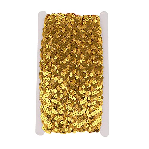Paillettenband, 13 m, geflochten, Spitze, DIY, Nähen, Kleidung, goldfarben Paillettenband, 13 m, geflochten, Spitze, DIY, Nähen, Kleidung, goldfarben von KBOLAE
