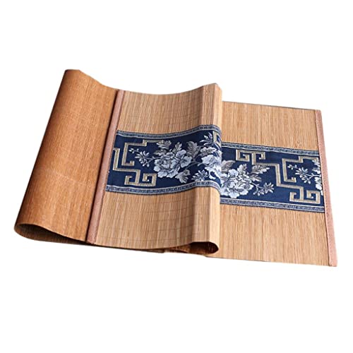 Tee-Tischläufer, natürliches Bambus, Dekoration, Kungfu-Teelamellen, 30 x 90 cm, Braun Tee-Tischläufer, natürliches Bambus, Dekoration, Kungfu-Teelamellen, 30 x 90 cm, Braun von KBOLAE