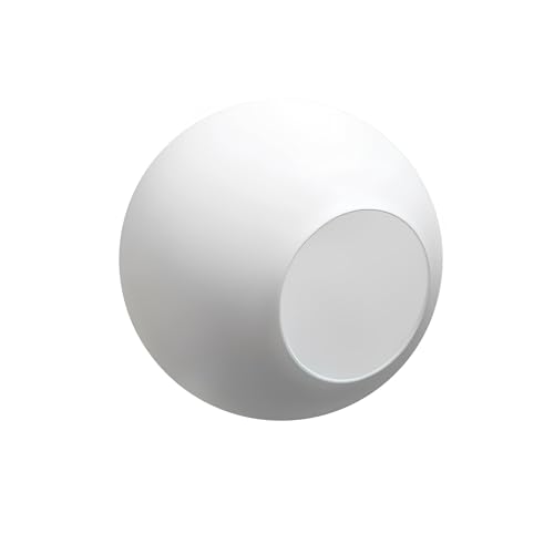 KCO Ersatz-Lampenschirm, Glaskugel, modernes weißes Lampenschirm, Glaszubehör für Hängeleuchten (weiß) von KCO