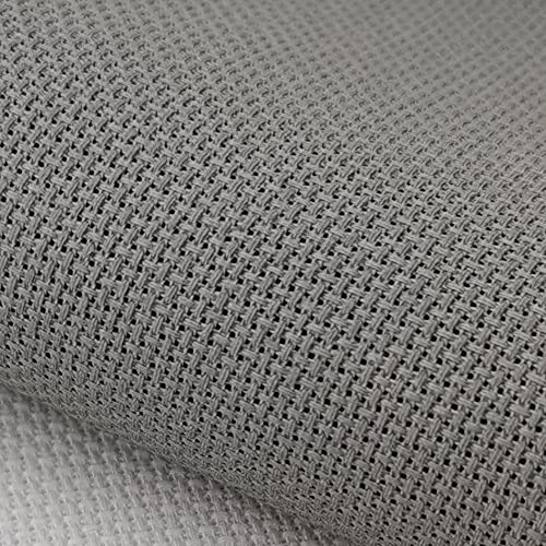 KCS Baumwoll-Aida-Stoff, Kreuzstichstoff, 93 x 149 cm, 18 Karat, Grau von KCS