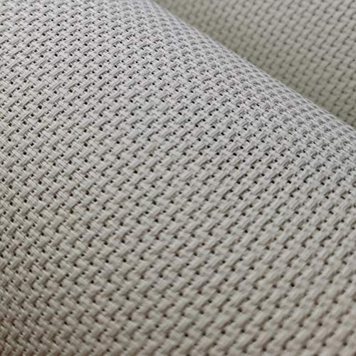 Aida-Stoff, 14 Karat, Baumwolle, Kreuzstich-Stoff, 150 cm x 90 cm (Perlgrau vy it) von KCS