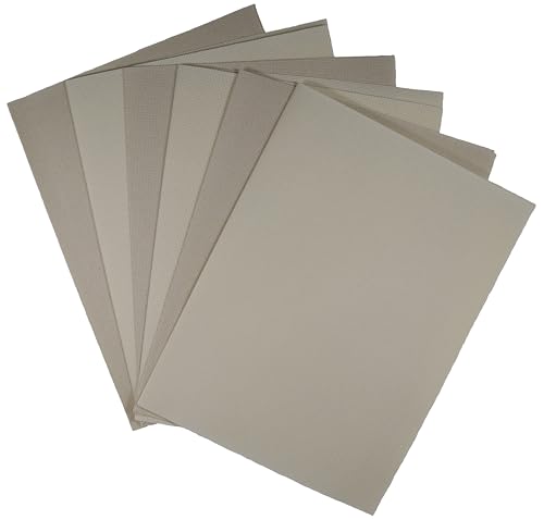 KCS 4/6 Stück 30 x 45 cm 18 CT Baumwolle Aida-Stoff Kreuzstichstoff (6 Stück, Creme + Haferflocken) von KCS