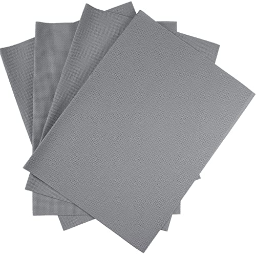 KCS 4 Stück 30,5 x 45,7 cm 14 Karat Baumwolle Aida-Stoff Kreuzstich Stoff (hellgrau) von KCS