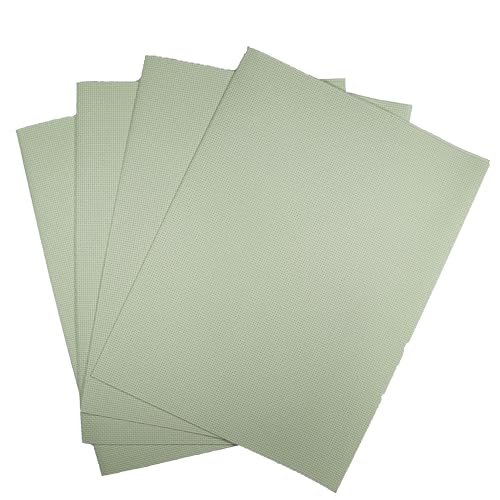 KCS Aida-Stoff aus Baumwolle, 30,5 x 45,7 cm, Fadenzahl 14, Hellgrün, 4 Stück von KCS