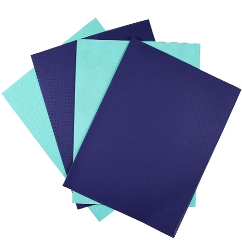 KCS Aida-Stoff mit Zählmuster, 30 x 45 cm, 14-fädig, Baumwolle, Kreuzstichstoff, Königsblau + Meergrün, 4 Stück KCS Aida-Stoff mit Zählmuster, 30 x 45 cm, 14-fädig, Baumwolle, Kreuzstichstoff, Königsblau + Meergrün, 4 Stück von KCS